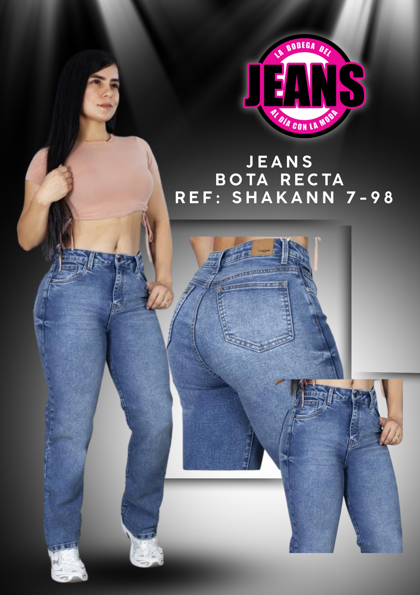 JEANS BOTA RECTA 7-98