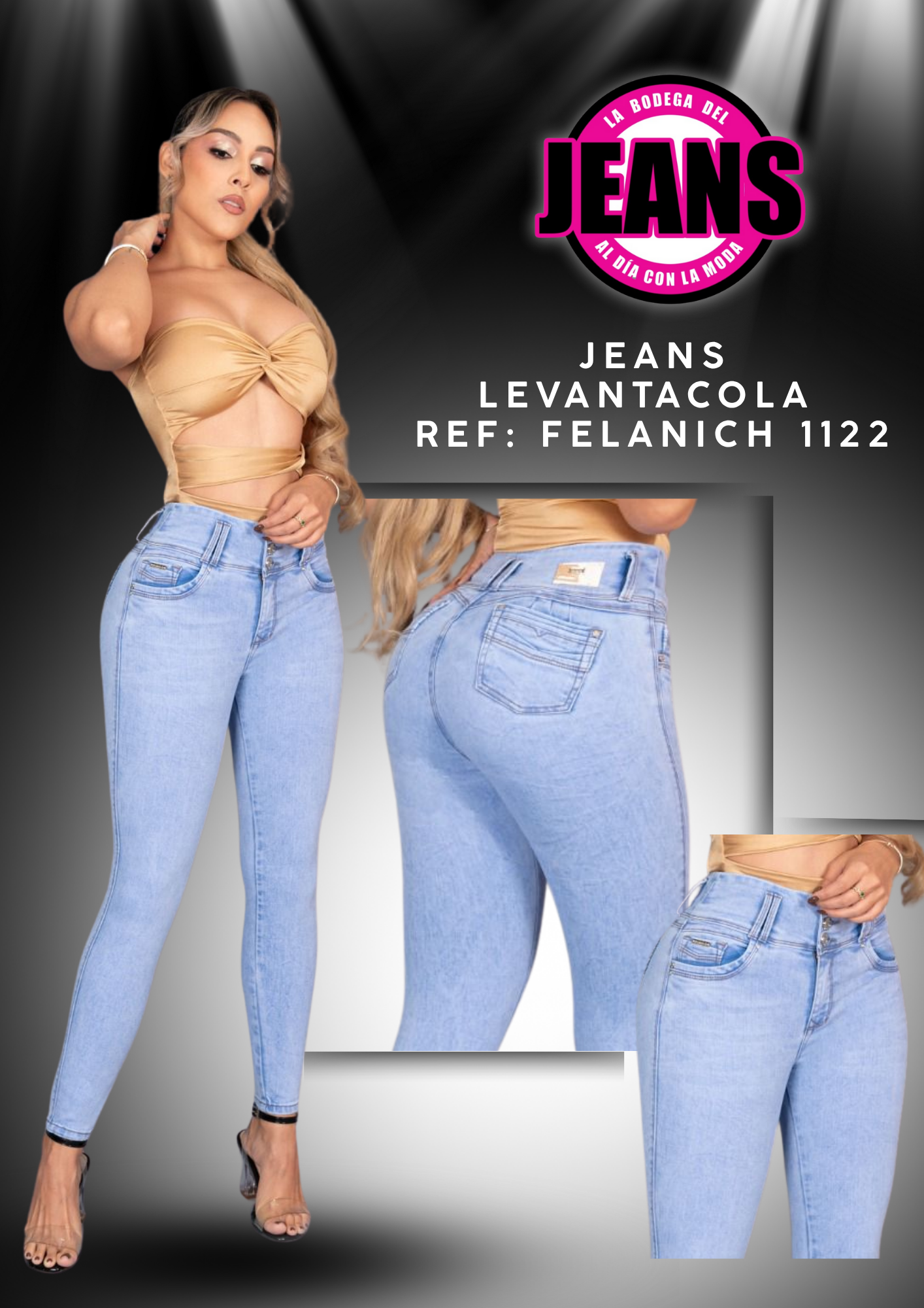 JEANS SKINNY, PRETINA ANCHA 1122