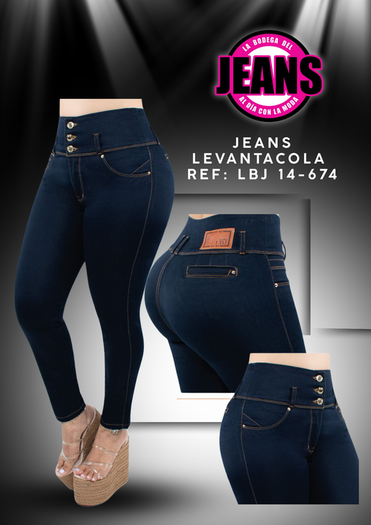 JEANS PRETINA ANCHA SIN BOLSILLOS 14-674