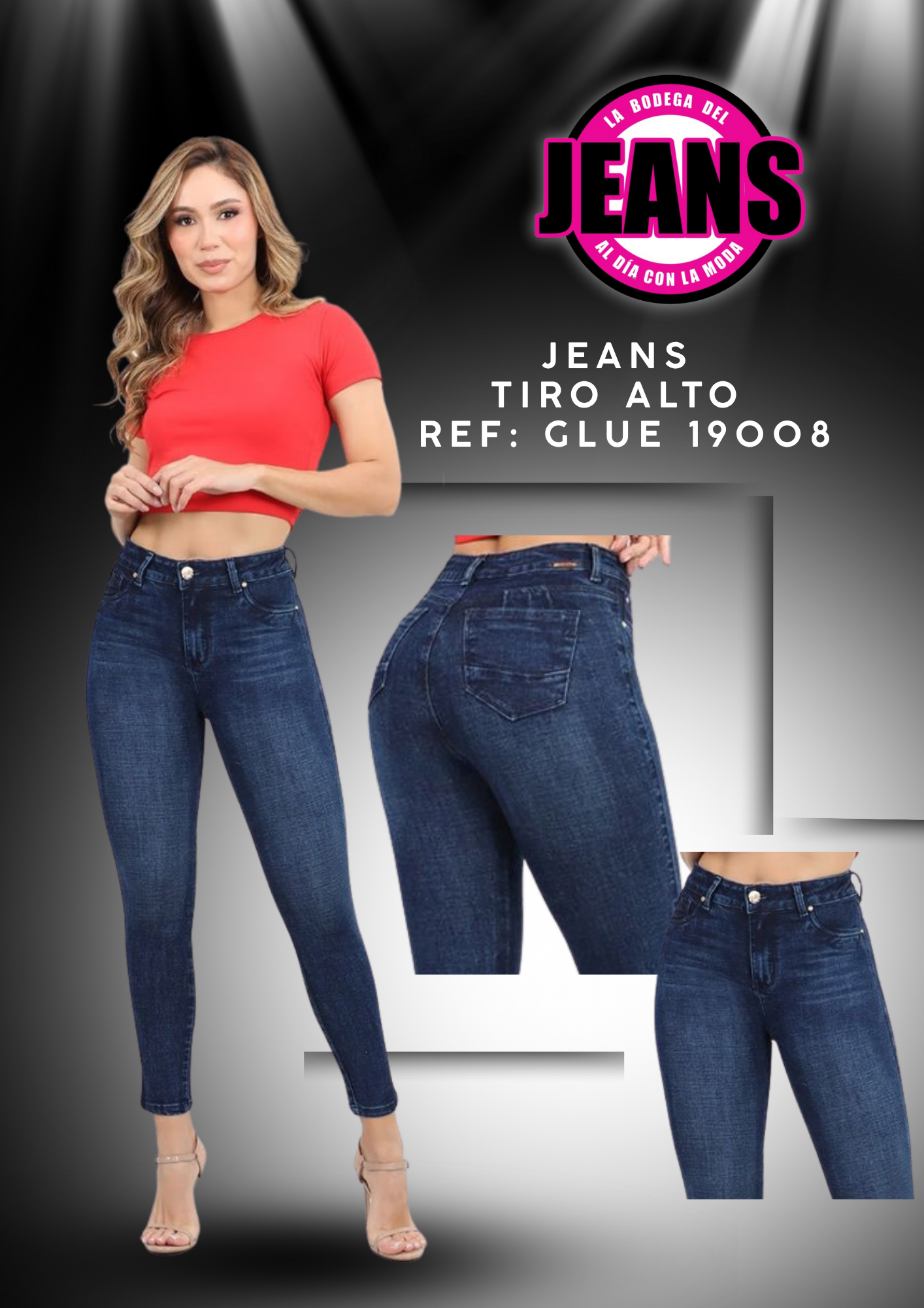LINEA PLUS JEANS TIRO ALTO 19008