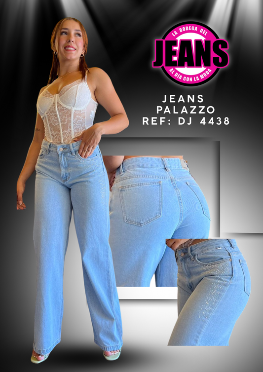 JEANS PALAZZO MODA PEDRERIA 4438