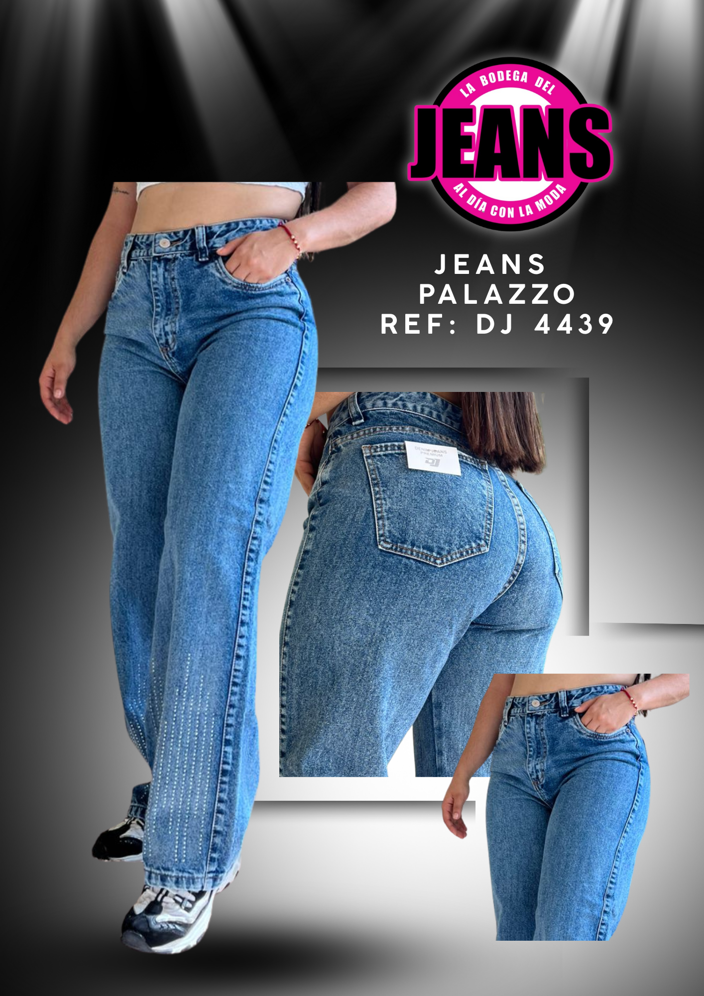 JEANS PALAZZO, MODA PEDRERIA 4439
